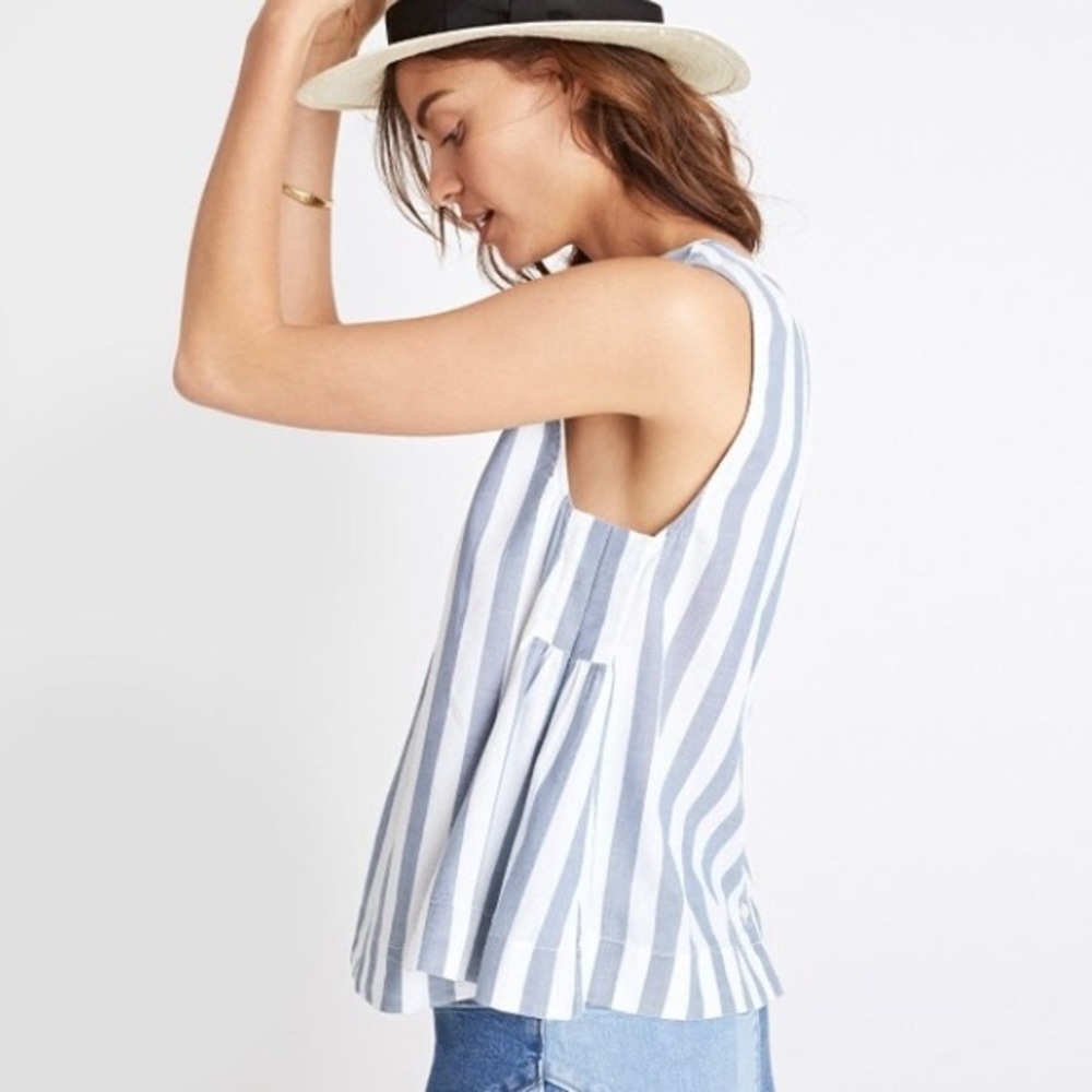 Madewell button-back tank
